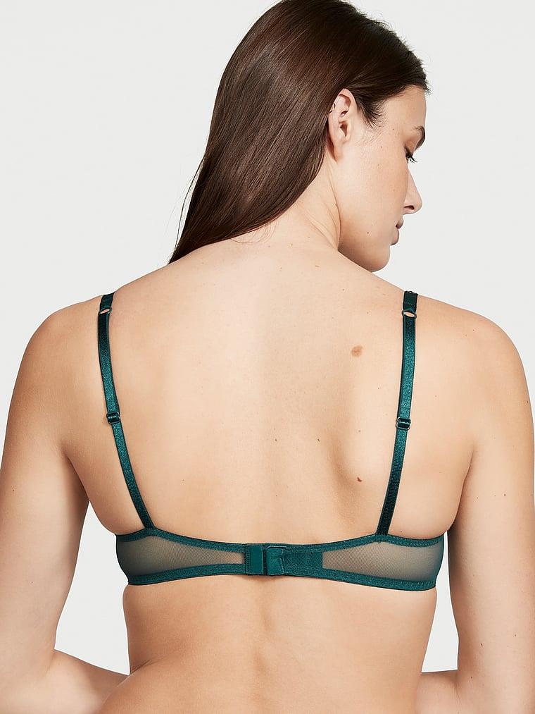 Dantelli Işıltılı Askili Push Up Sütyen arka görünümü