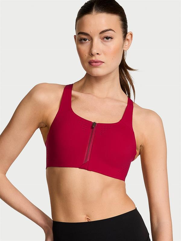 Yeni Stil! Featherweight Max Önden Fermuarli Sporcu Sütyeni