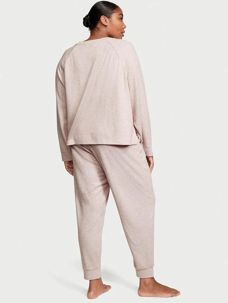 Glow Waffle Henley Jogger Takimi arka görünüm
