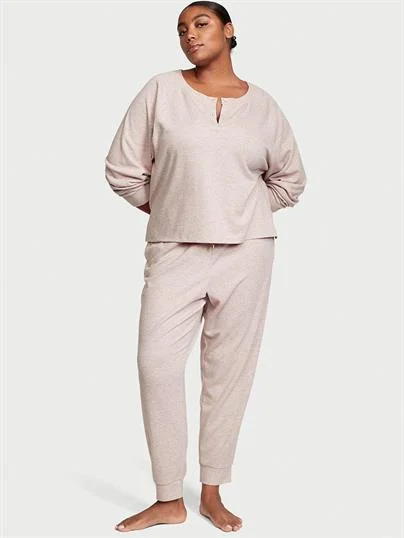 Glow Waffle Henley Jogger Takimi ön görünüm