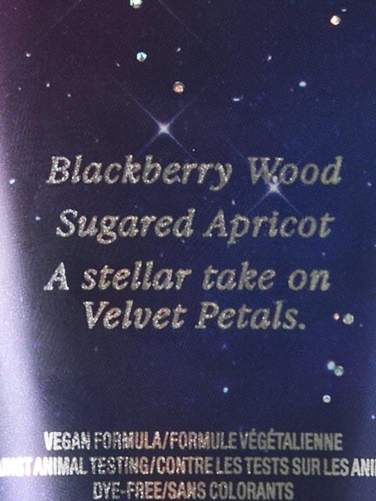 Velvet Petals Starlit Vücut Losyonu arka görünümü