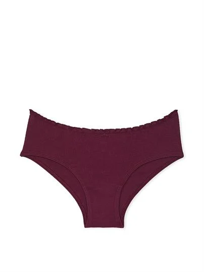 Pink Pamuklu Arkadan Baglamali Cheeky Kulot ön görünüm