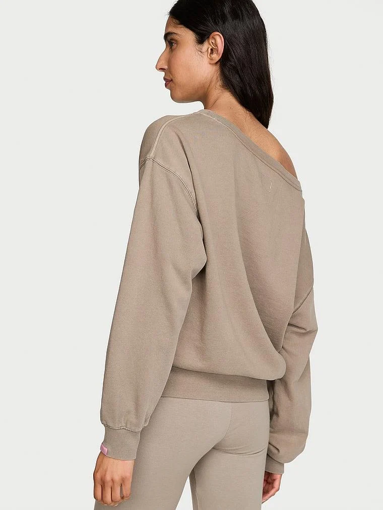 Bridal Kayik Yaka Sweatshirt arka görünüm