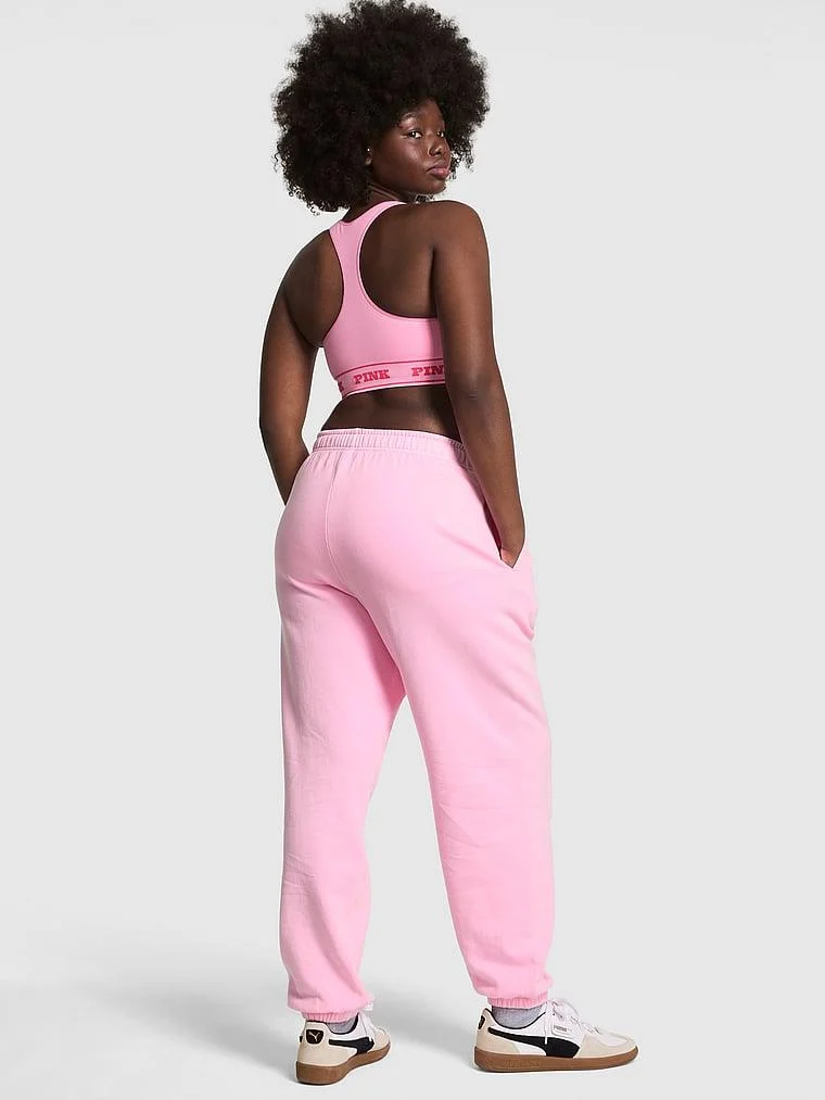 Pink Ivy Fleece Campus Sweatpants arka görünüm