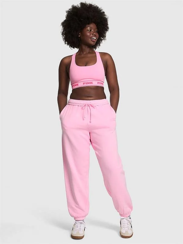 Pink Ivy Fleece Campus Sweatpants ön görünüm