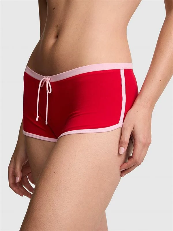 Pink Pamuklu Boyshort Kulot ön görünüm