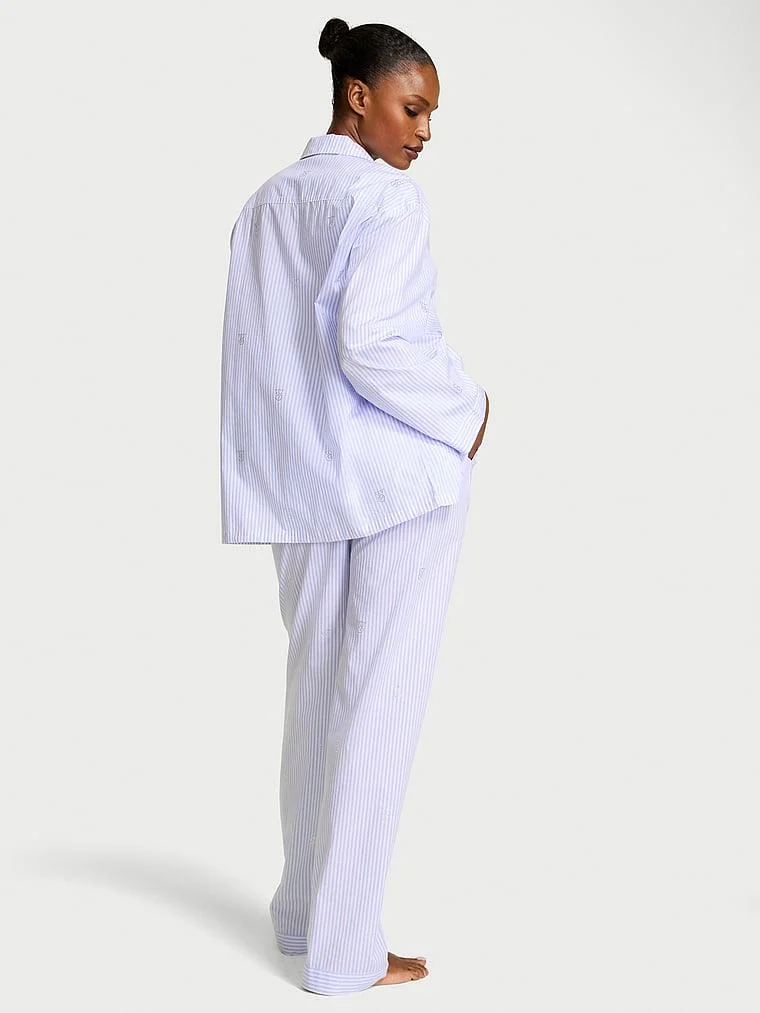 Heritage Pamuklu Oversize Pijama Takimi arka görünüm