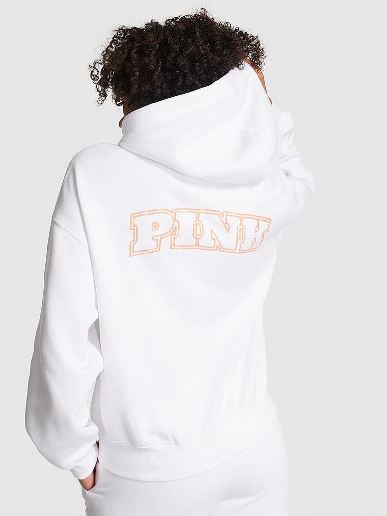 Pink Ivy Fleece Campus Full Zip Hoodie arka görünümü