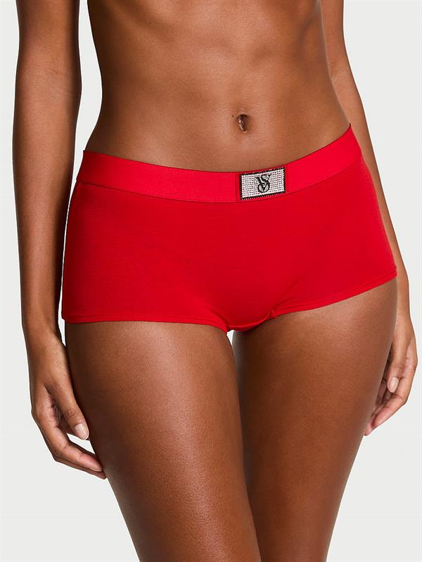 Işıltılı Logolu Boyshort Kulot ön görünüm