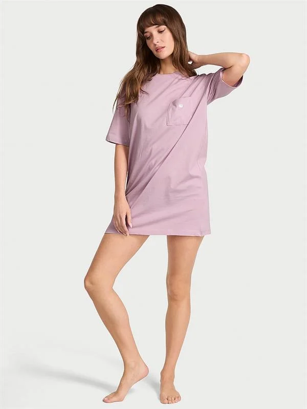 100 Pamuklu Oversize Uyku Tisortu