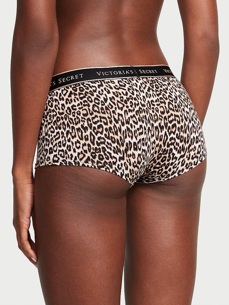 Logolu Pamuklu Boyshort Kulot arka görünümü