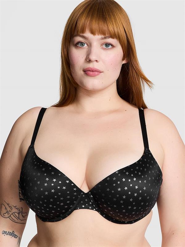Pink Wear Everywhere Işıltılı Push Up Sütyen ön görünüm