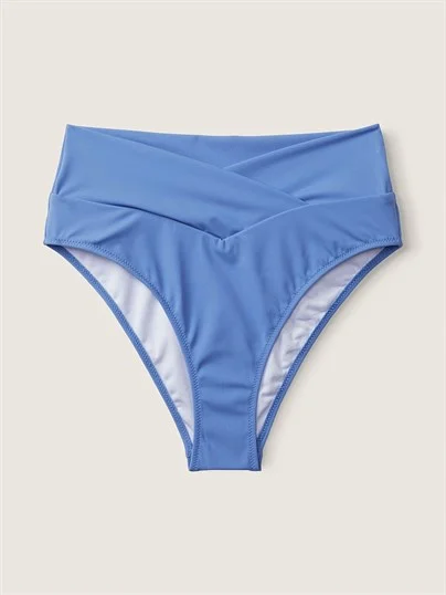 Pink Capraz Bel Bantli Yüksek Bel Bikini Alti ön görünüm