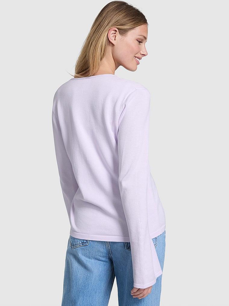 Pink Tek Dugmeli Triko Hirka arka görünümü