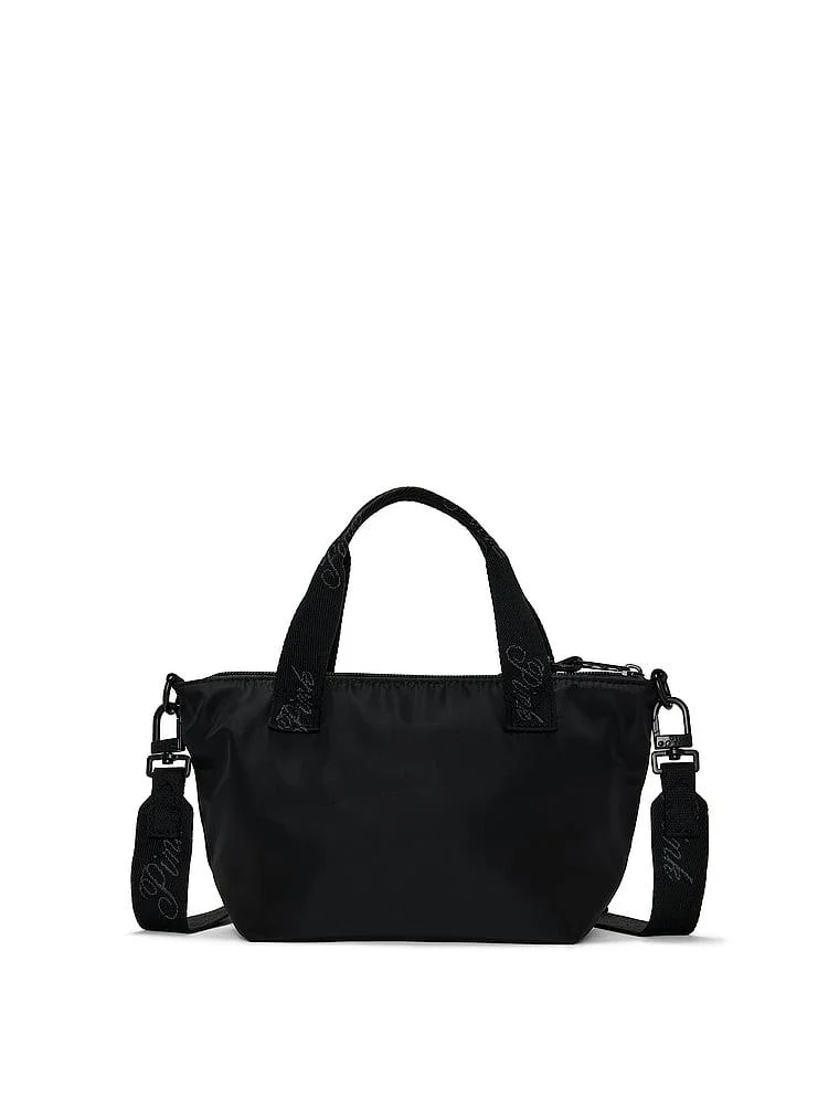 Pink Mini Tote Çanta arka görünüm