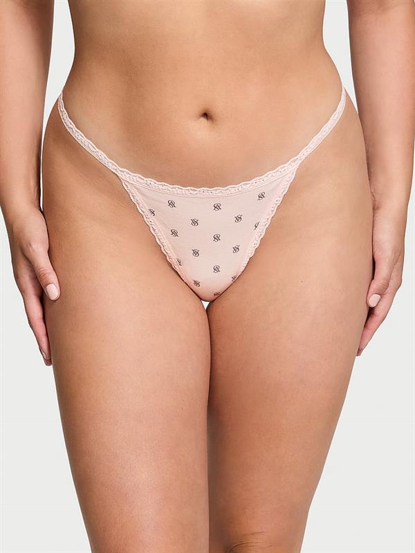 Dantelli Pamuklu V String Kulot