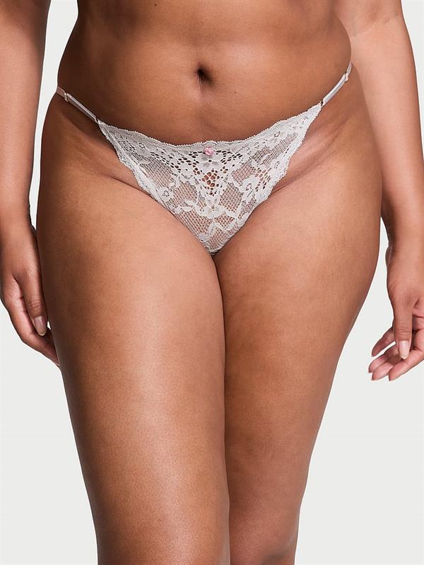 Dantelli Ayarlanabilir Askili Bikini Kulot ön görünüm
