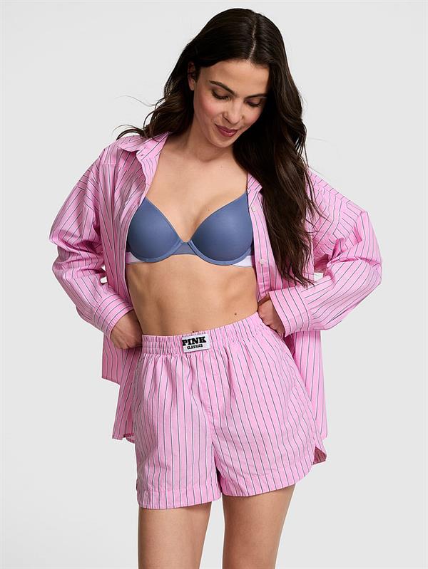Pink Boyfriend Boxer Pijama Sortu