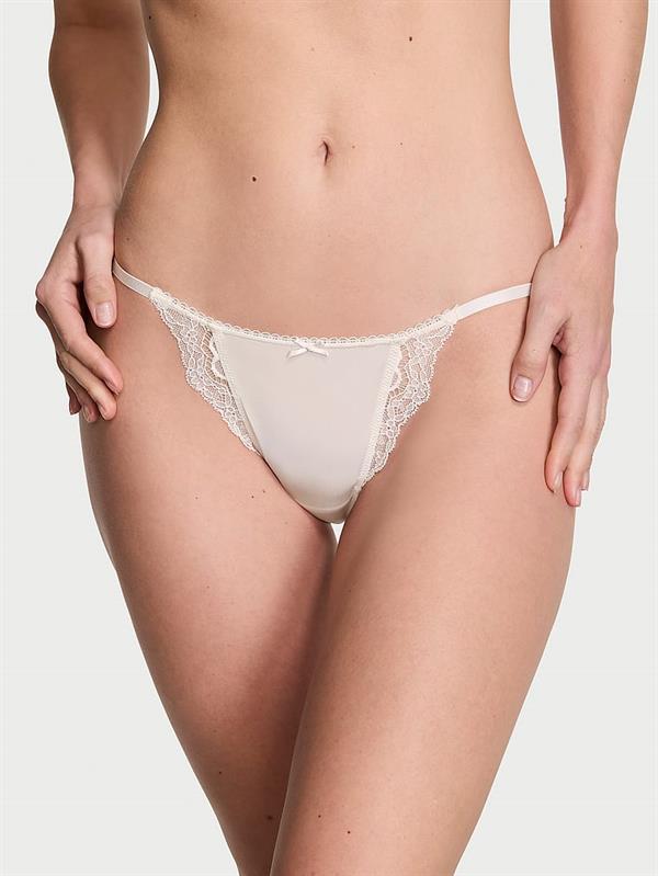 Puruzsuz Dantelli Mini Askili Bikini Kulot