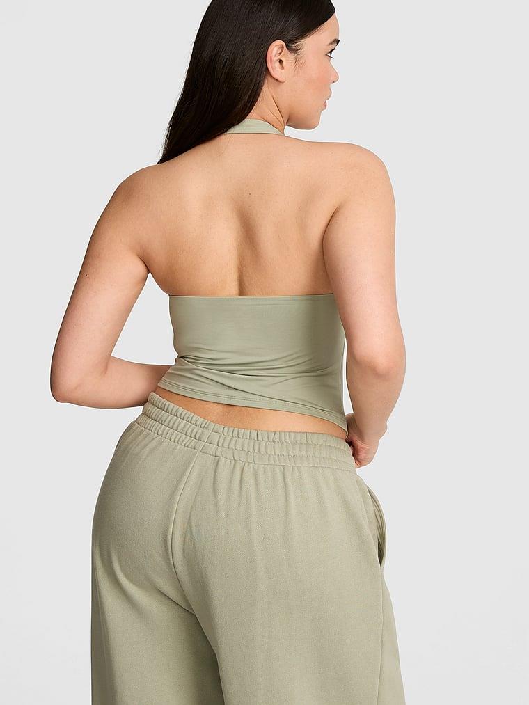 Pink Pink Base Stretch Dekolteli Askili Bluz arka görünümü