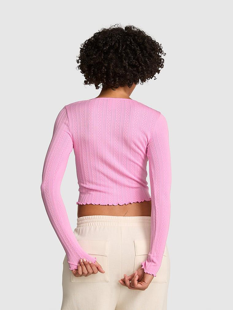 Pink Anywear Crop Hirka arka görünümü