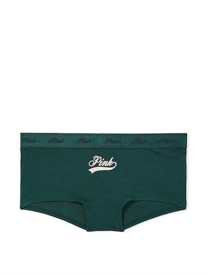 Pink Logolu Pamuklu Boyshort Kulot ön görünüm