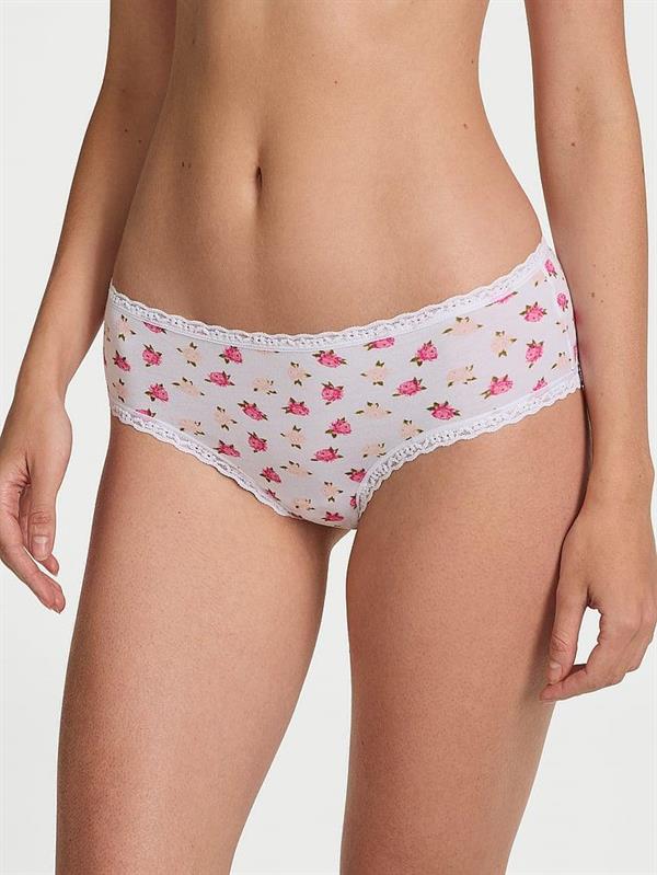 Beli Dantelli Pamuklu Cheeky Kulot ön görünüm