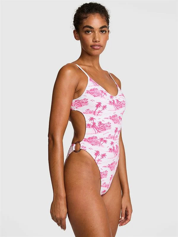 Pink Sirt Dekolteli Mayo
