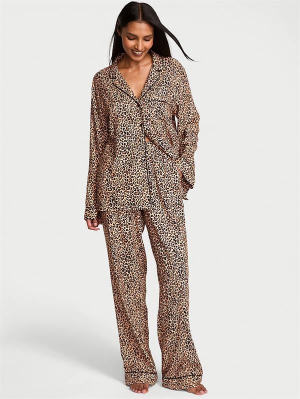Flannel Uzun Pijama Takimi ön görünüm