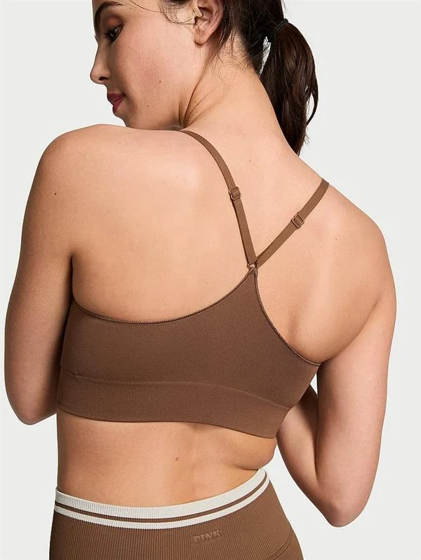 Pink Seamless Scoop Sporcu Sütyeni