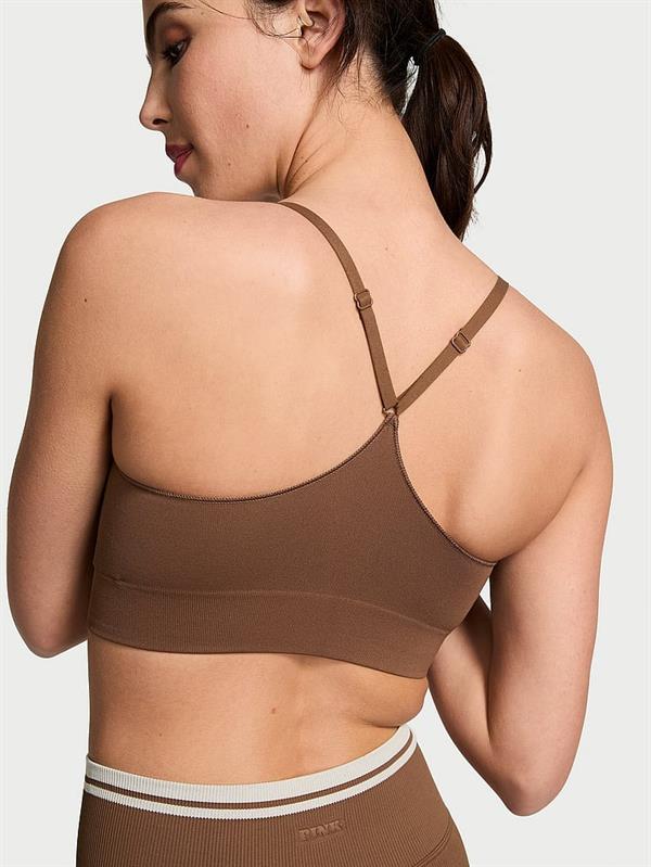Pink Seamless Scoop Sporcu Sütyeni