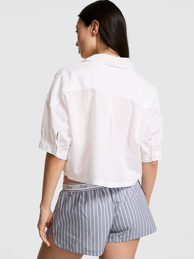 Pink Coastal Cutie Önden Baglamali Pijama Ustu arka görünümü