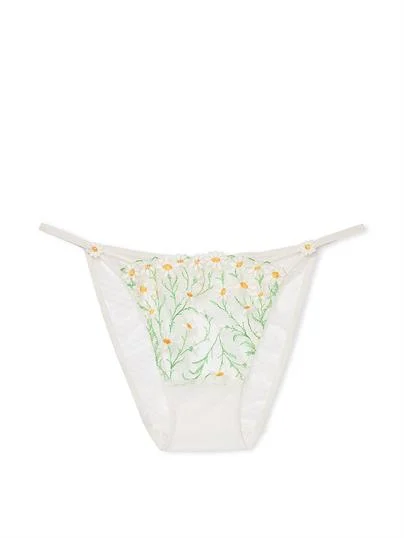 Papatya Islemeli String Bikini Kulot