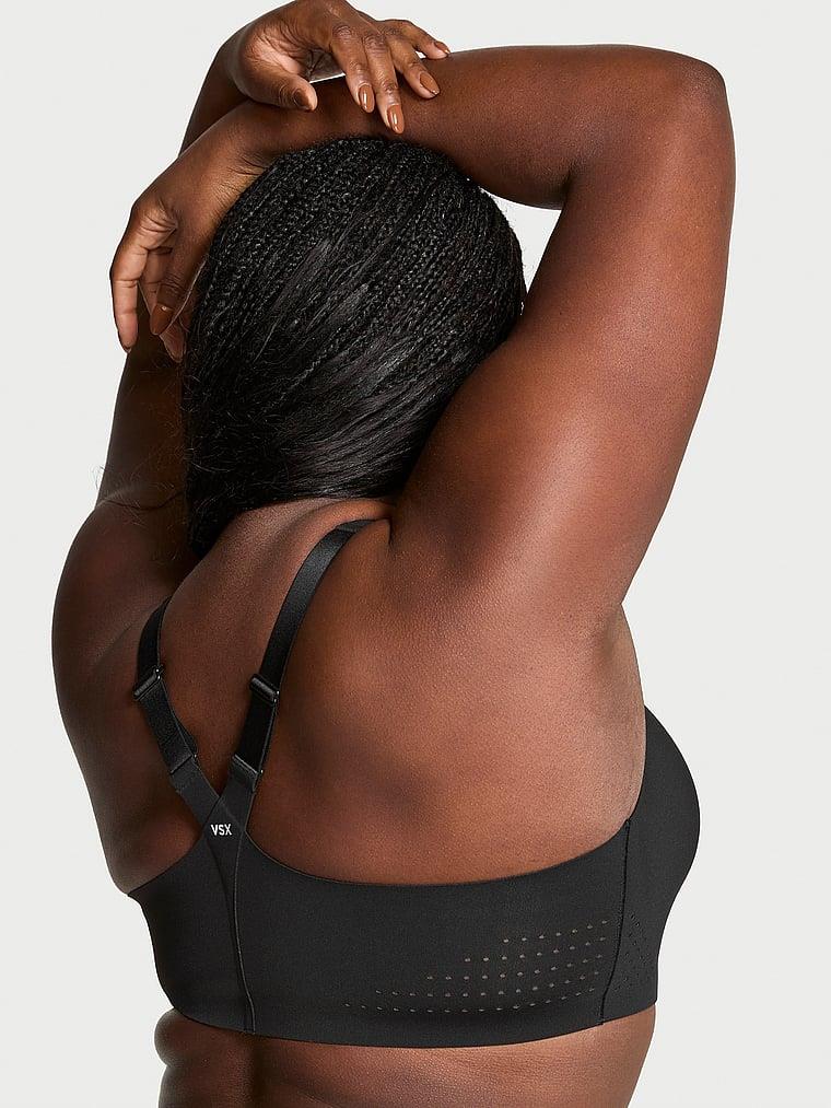 Yeni Stil! Featherweight Max Önden Fermuarli Sporcu Sütyeni arka görünüm