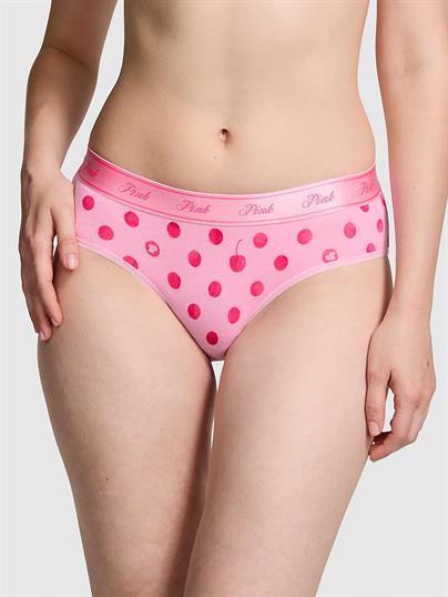 Pink Logolu Pamuklu Hiphugger Kulot