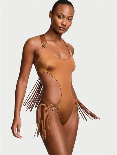 Makrome Puskullu Monokini Tek Parca Mayo