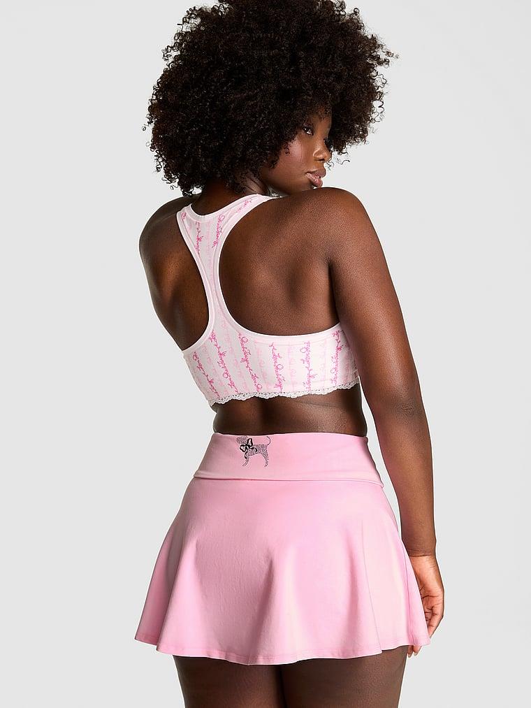 Pink Pink X Loveshackfancy Beli Katlanabilen Sort Etek arka görünümü