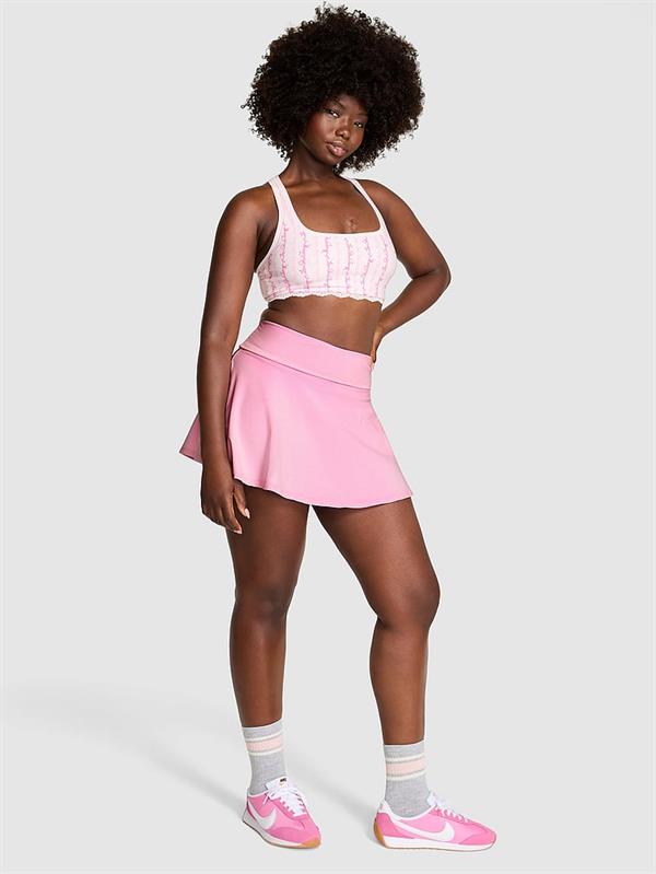 Pink Pink X Loveshackfancy Beli Katlanabilen Sort Etek