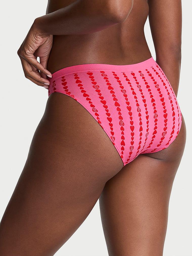 Seamless Kalp Cizgili Bikini Kulotu arka görünümü