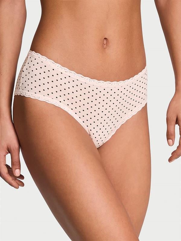 Beli Dantelli Pamuklu Cheeky Kulot ön görünüm