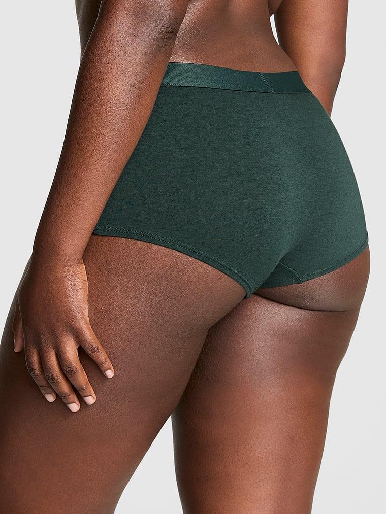 Pink Logolu Pamuklu Boyshort Kulot arka görünüm