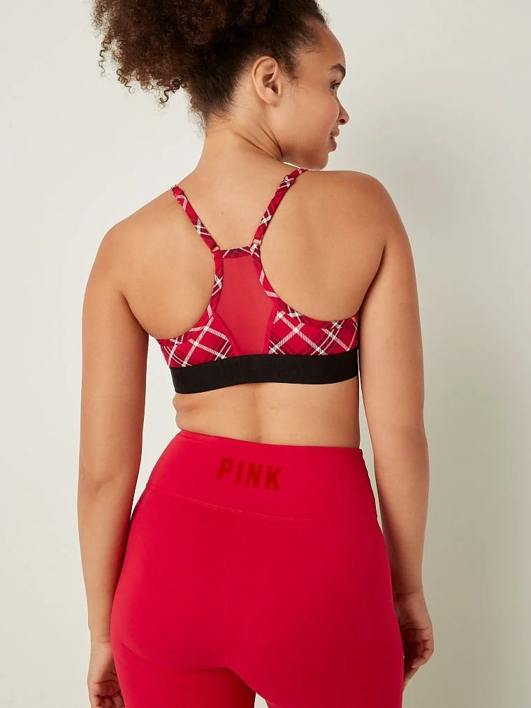 Pink Ultimate Ince Astarli Sporcu Sütyeni arka görünüm