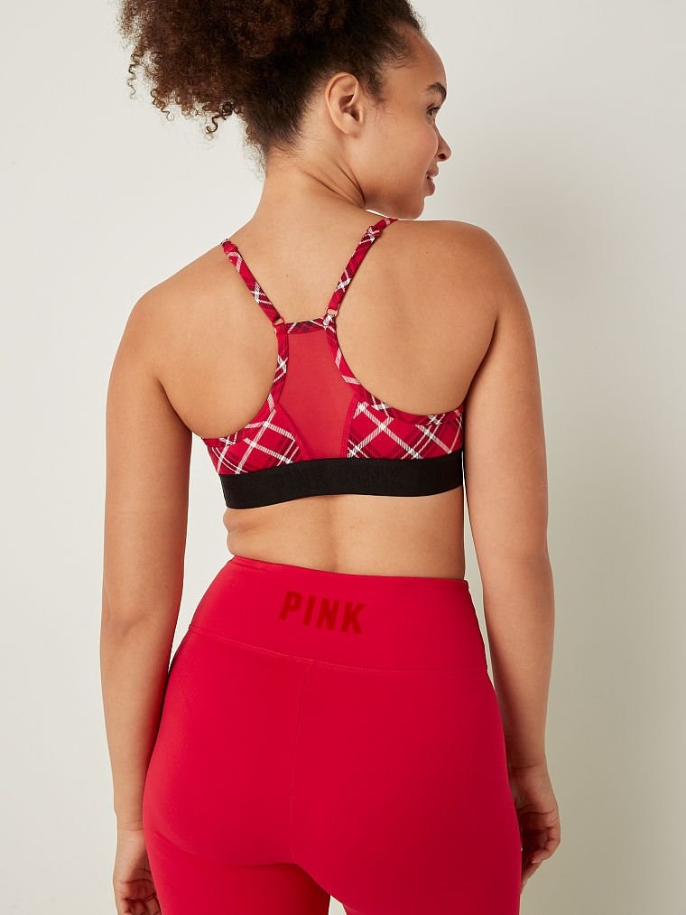 Pink Ultimate Ince Astarli Sporcu Sütyeni arka görünümü