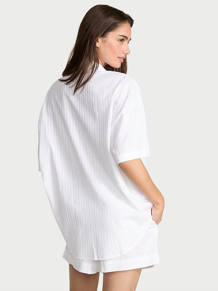 Modal Pamuklu Kısa Pijama Takimi arka görünüm