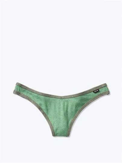 Pink Pamuk Tanga Kulot ön görünüm