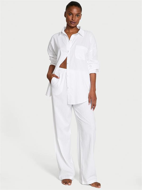 Modal Pamuklu Uzun Pijama Takimi