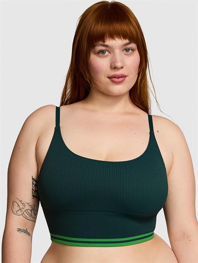 Pink Seamless Longline Sporcu Sütyeni