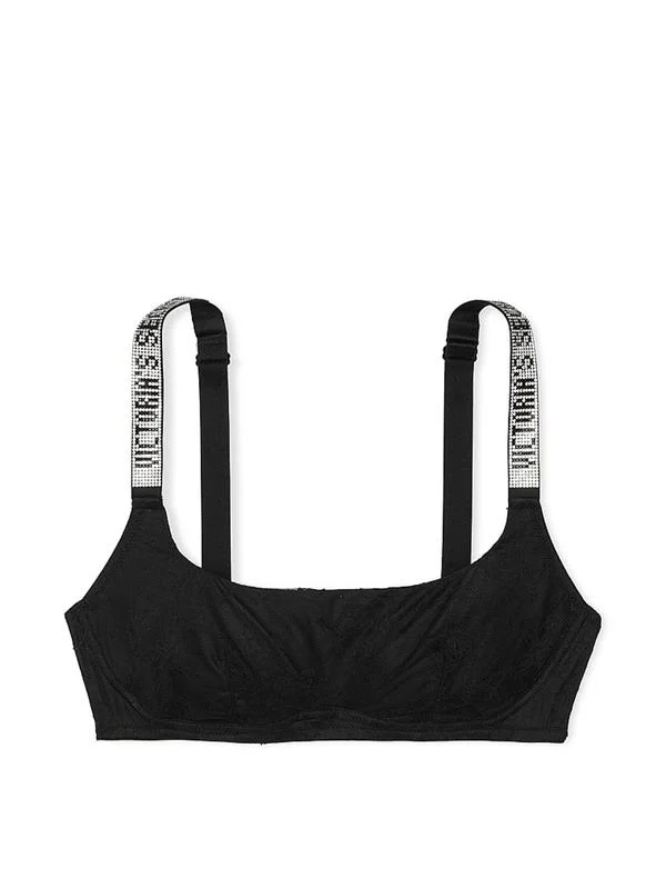 Işıltılı Askili Dantelli Scoop Bralet