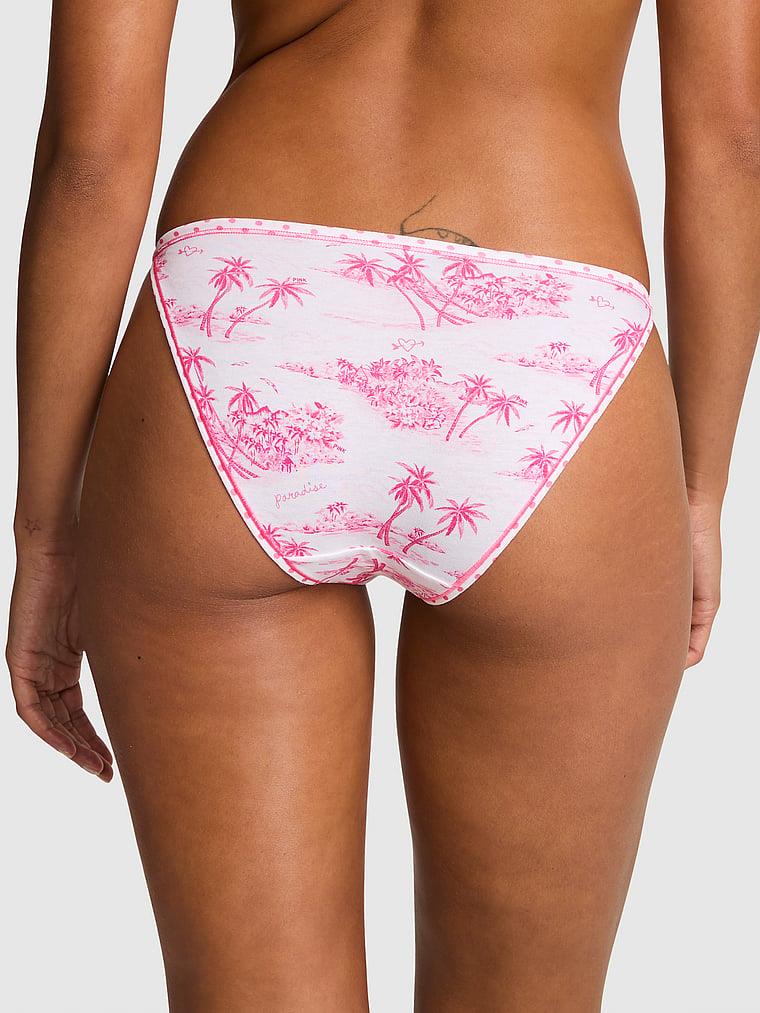 Pink Pamuklu Askili Bikini Kulot arka görünümü
