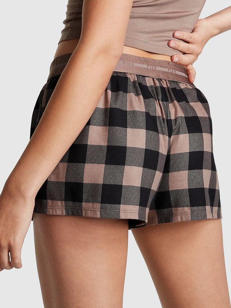 Pink Flannel Pijama Boxer arka görünümü